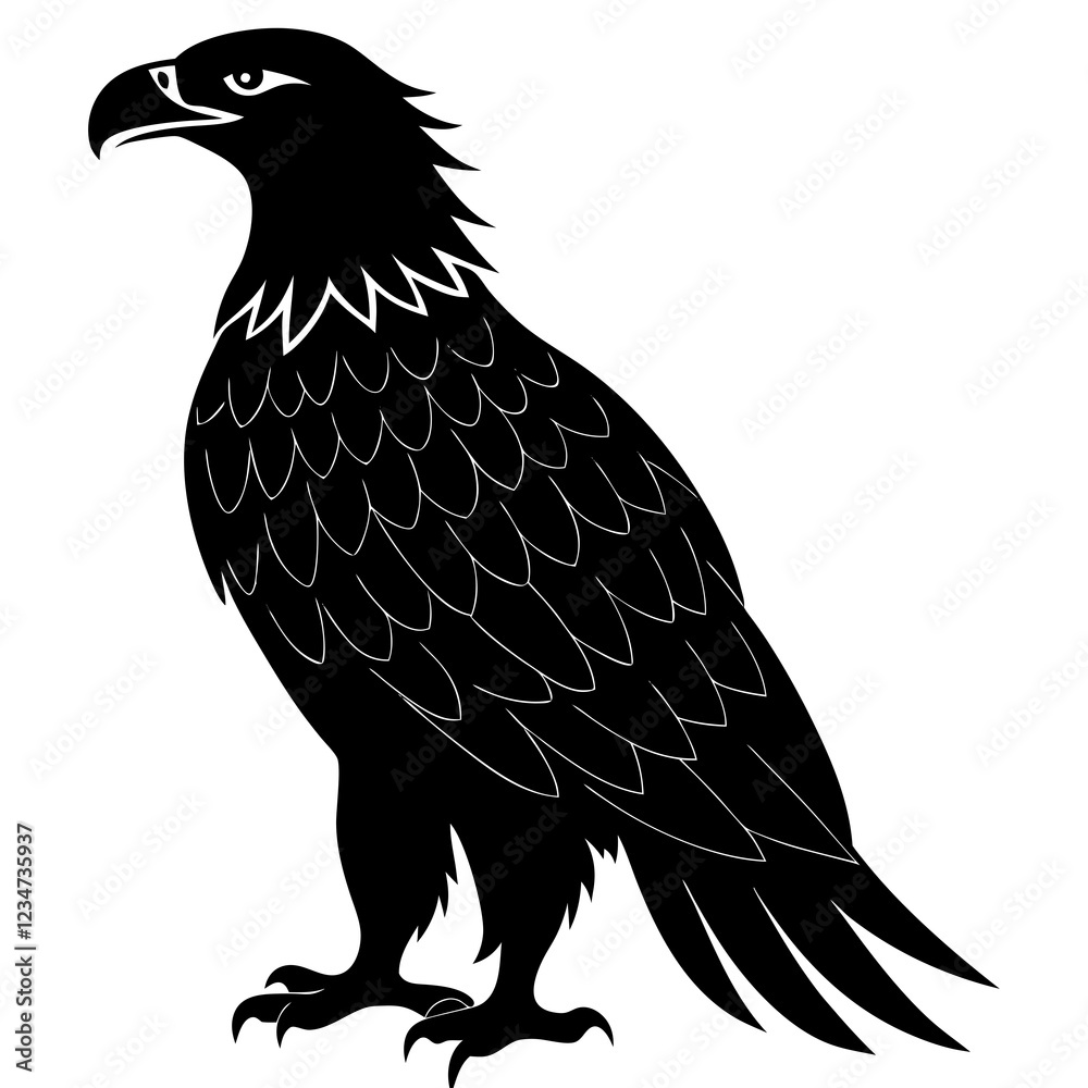 Fototapeta premium eagle isolated on white background