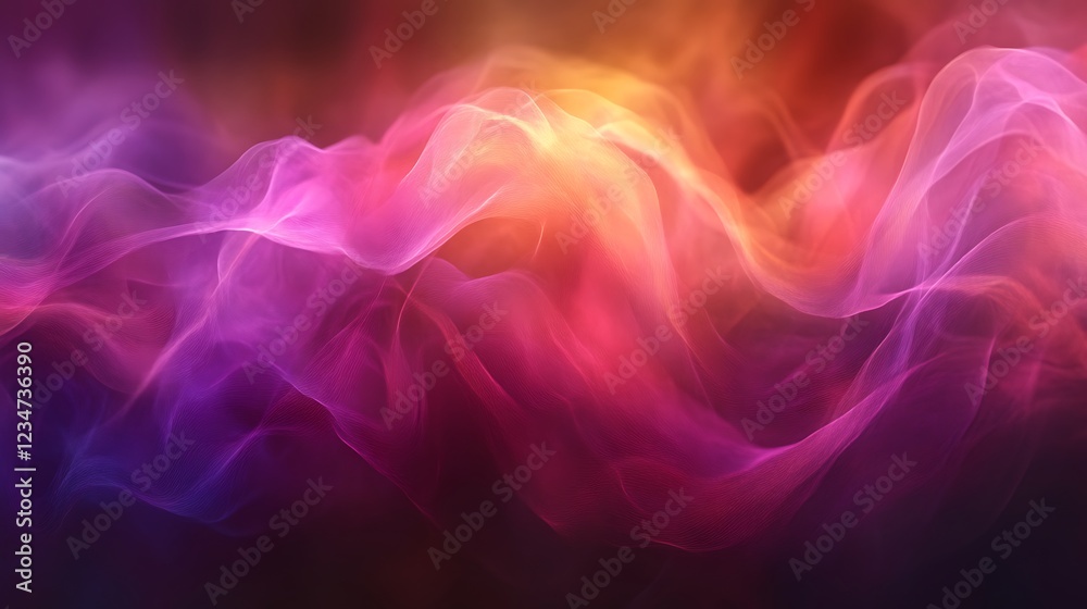 Fototapeta premium Abstract Colorful Waves Flowing Dynamically