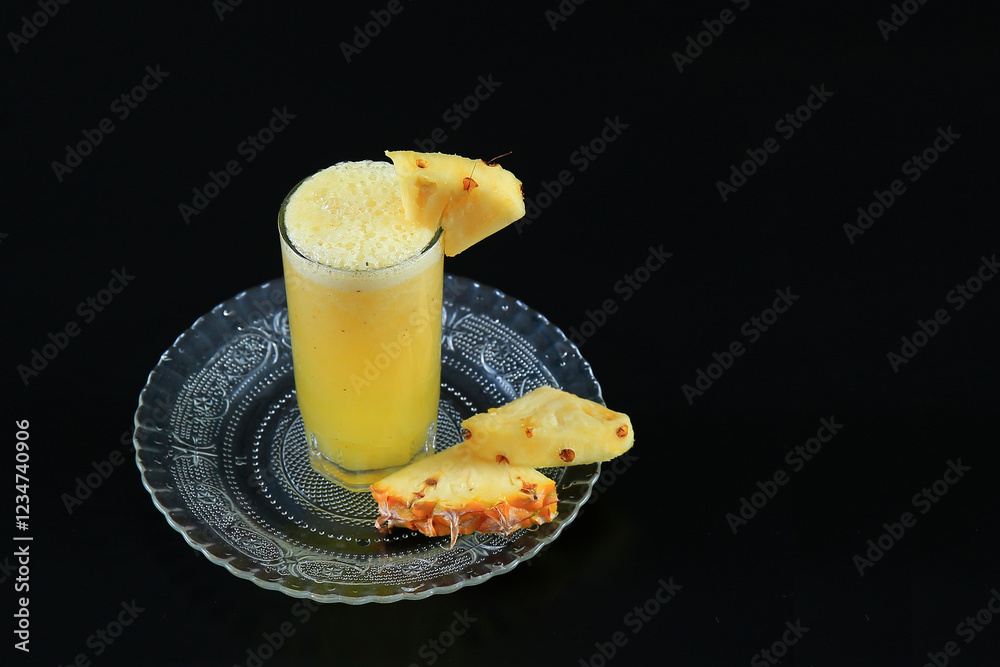 custom made wallpaper toronto digitaltasty pineapple juice with pineapple pieces 