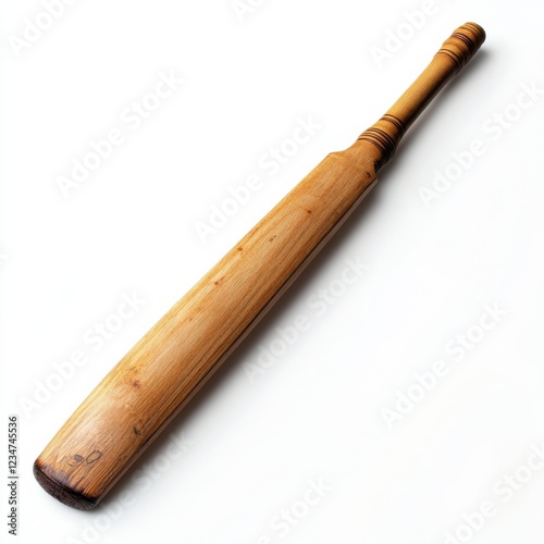 Cricket Bat Isolated on White Background