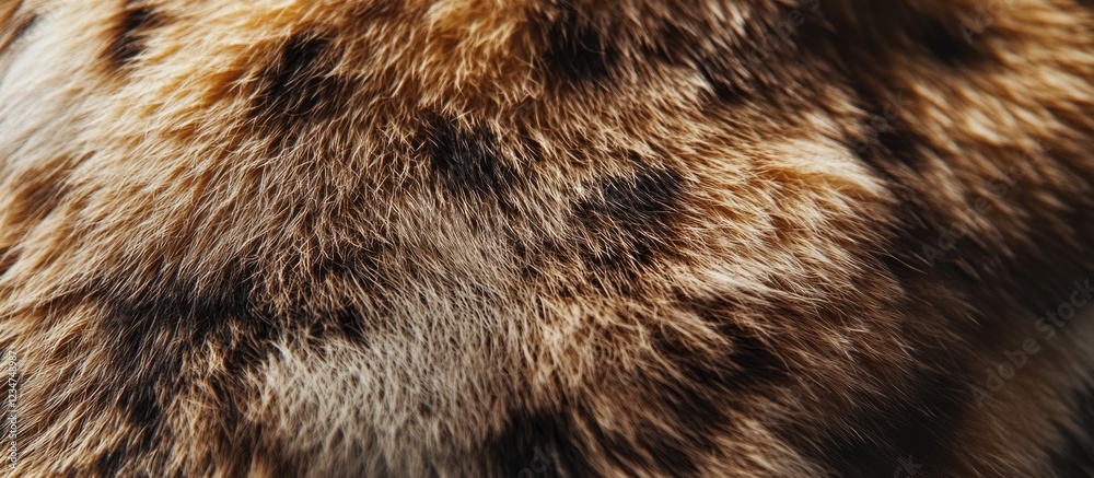 Close-up of textured animal fur with brown and black spots on a blurred background Copy Space Close-up of textured animal fur with brown and black spots on a blurred background Copy Space
