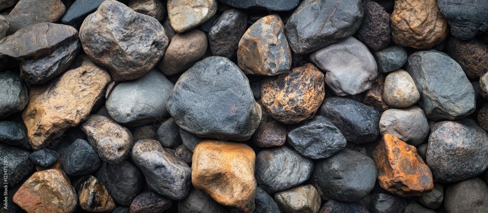 Natural textured stones and rocks background with various colors and shapes ideal for design projects and Copy Space Natural textured stones and rocks background with various colors and shapes ideal for design projects and Copy Space