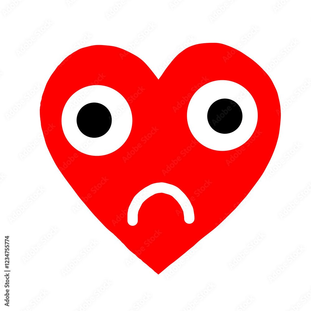 Modern Heart Reaction Illustration – Stylish & Trendy Love Symbol Modern Heart Reaction Illustration – Stylish & Trendy Love Symbol