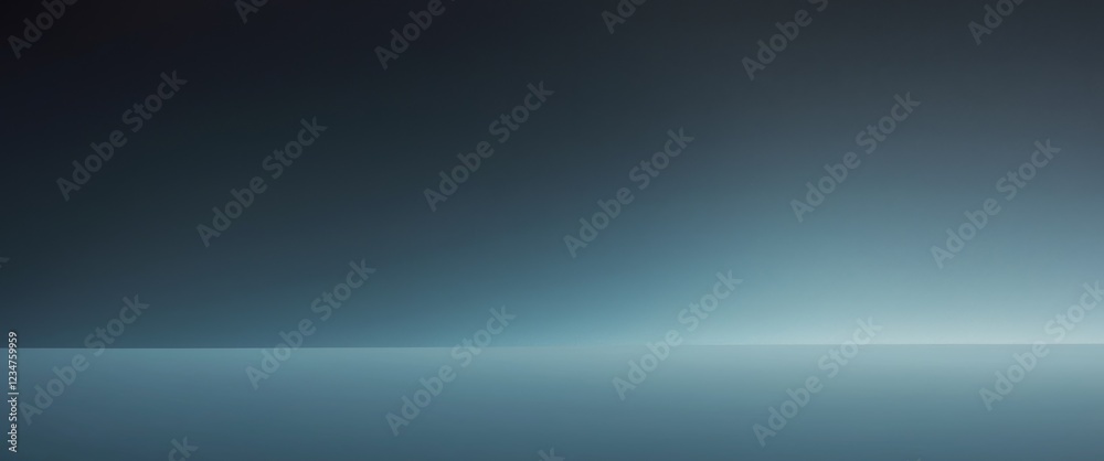 Fototapeta premium Abstract background fading from black to blue gradient.