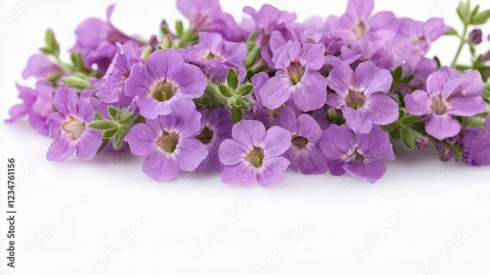 Timelapse of blooming purple flowers gradually revealing vibrant petals Timelapse of blooming purple flowers gradually revealing vibrant petals
