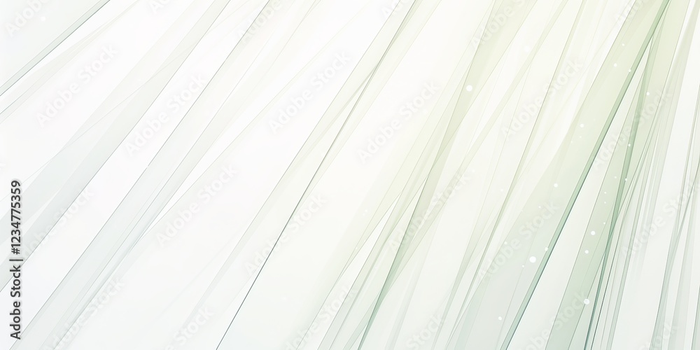 Obraz premium Abstract blurred background with white, green, and gray vertical stripes