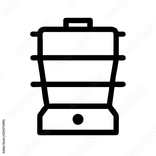 Double Boiler Vector Icon for Cooking and Food Preparation