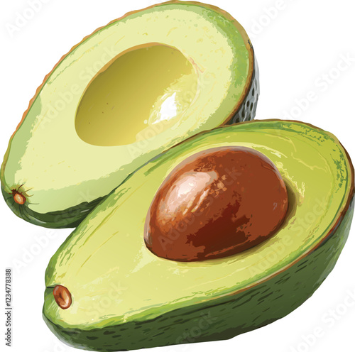 smooth skinned fresh avocado