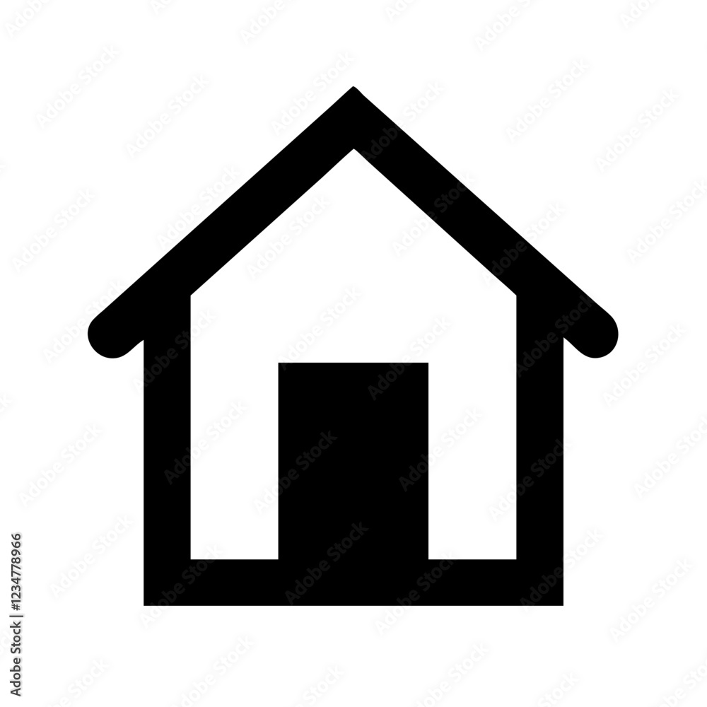 House Vector Icon for Home and Shelter Representation House Vector Icon for Home and Shelter Representation