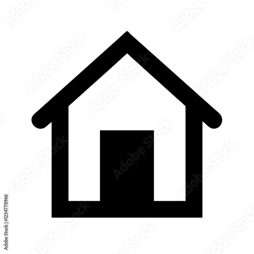 House Vector Icon for Home and Shelter Representation