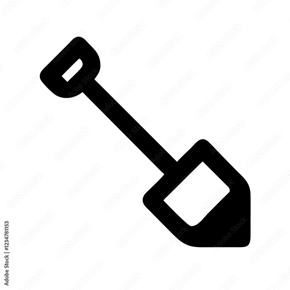 Shovel Vector Icon for Digging and Construction Representation Shovel Vector Icon for Digging and Construction Representation