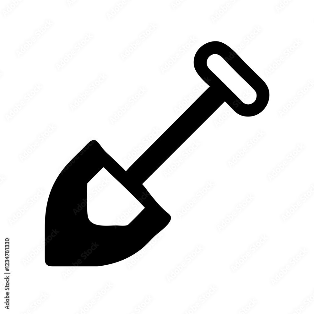 Shovel Vector Icon for Digging and Construction Representation Shovel Vector Icon for Digging and Construction Representation