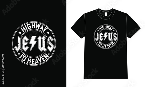 Highway Jesus To Heaven shirt design.