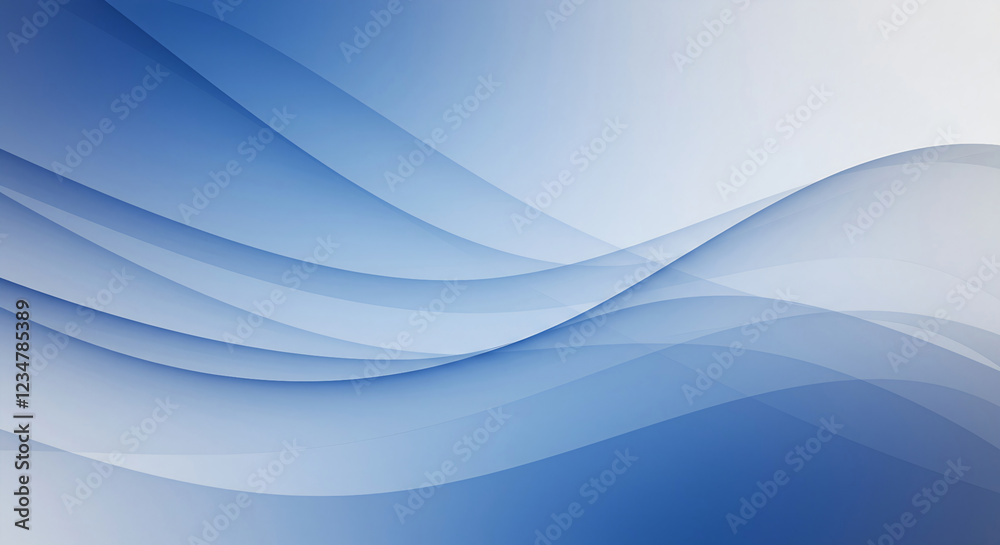 Obraz premium Blue abstract waves background