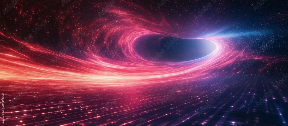 Obraz premium Cosmic Vortex: A Journey Through the Nebula