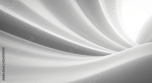 Abstract white waves background