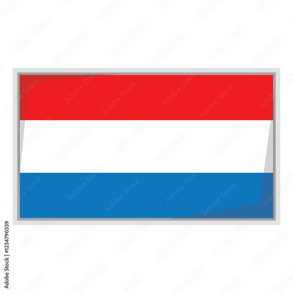 Netherland national flag shield Badge Netherland national flag shield Badge