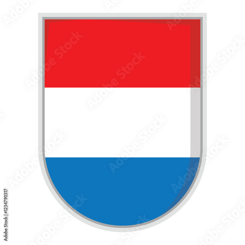 Netherland national flag shield Badge Free Download Netherland national flag shield Badge - GFXLoad