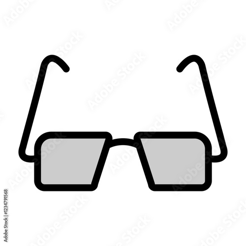 Reading Glasses Vector Filled Icon Design