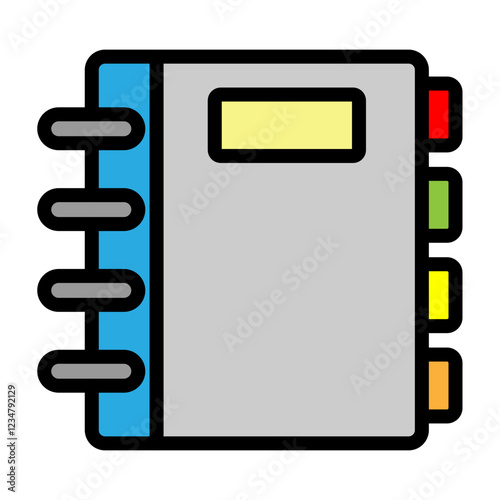 Diary Vector Filled Icon Design