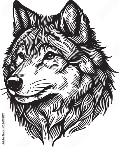 head of wolf