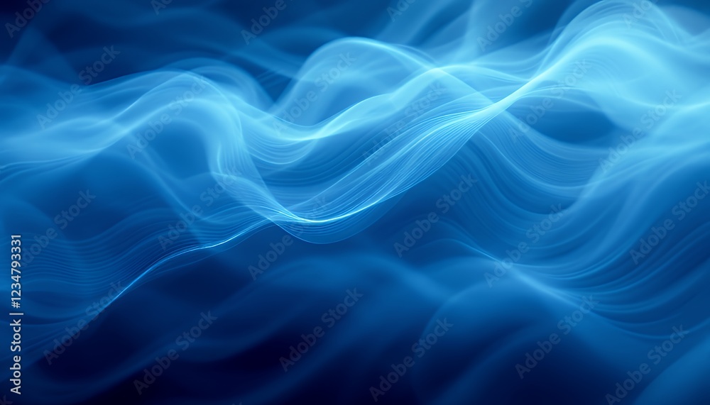 Abstract Blue Wave Design for Modern Backgrounds Abstract Blue Wave Design for Modern Backgrounds