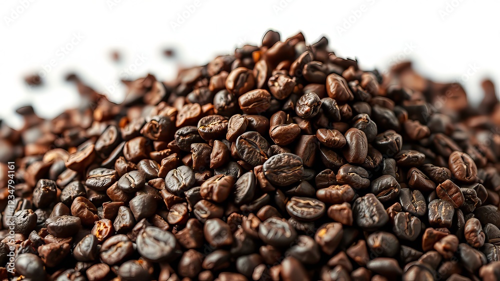 Crushed Cacao Beans - Bold & Bright Macro Photography Crushed Cacao Beans - Bold & Bright Macro Photography