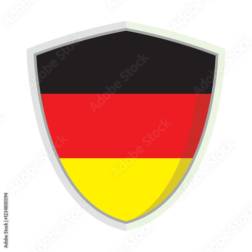 Germany national flag shield Badge Free Download Germany national flag shield Badge - GFXLoad