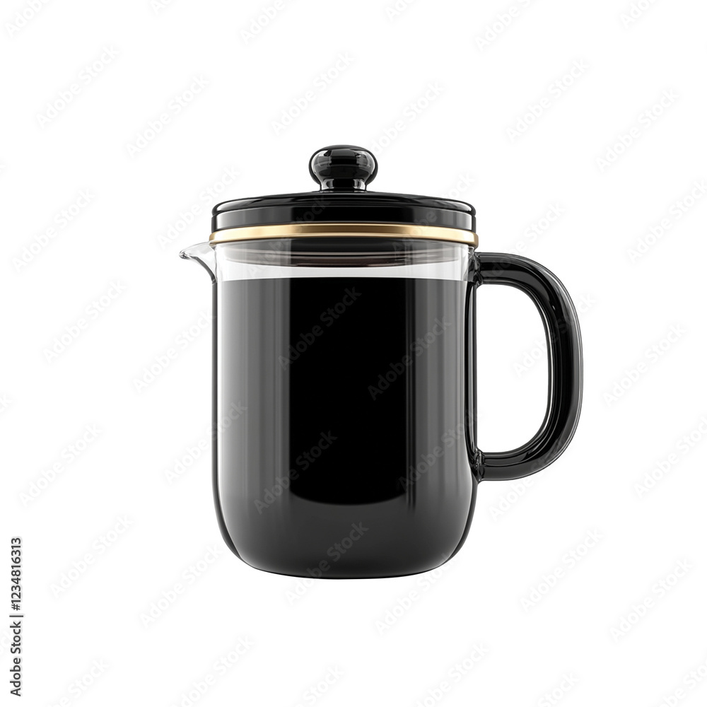 black coffee mug on white black coffee mug on white