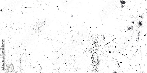 Abstract grunge texture with various scratched and dotted dust, Dark weathered overlay pattern sample with grainy scratches, Overlay Distress grain monochrome texture with scratches.