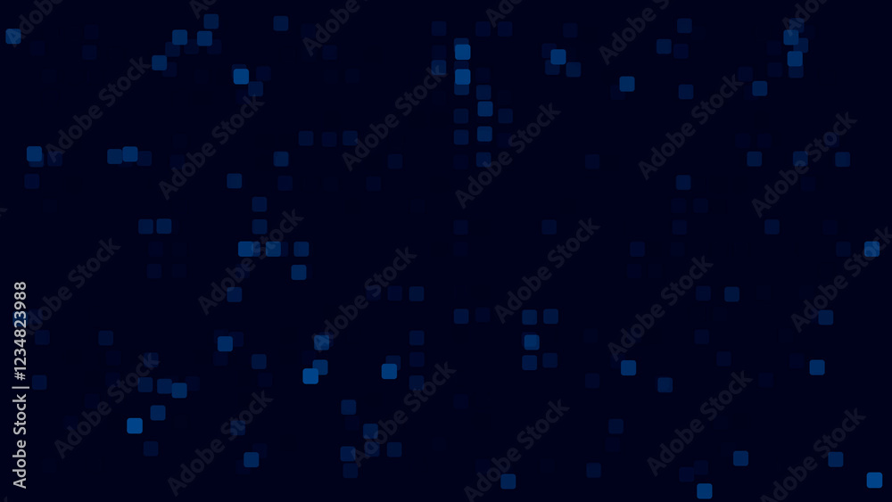 Abstract blue 3d looped halftone square and rectangles pushing forward digital mosaic background animation.A concept for business and engineering backdrop Abstract blue 3d looped halftone square and rectangles pushing forward digital mosaic background animation.A concept for business and engineering backdrop