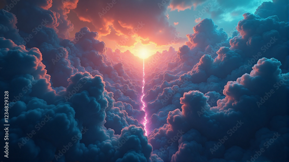 Fototapeta premium heart in the sky