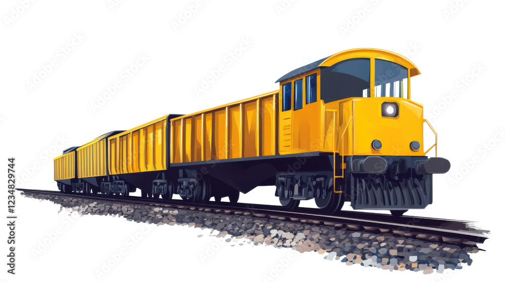 train on the railway isolated on white background train on the railway isolated on white background