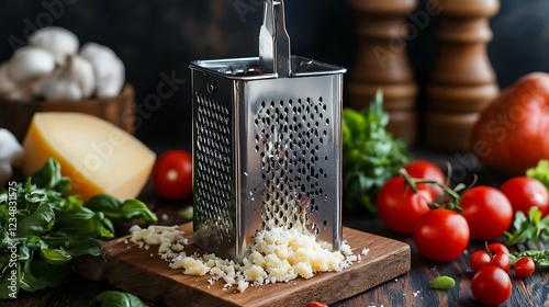 steel fruit vegetable cheese and rind grater