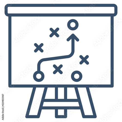 Strategic Plan Icon Element For Design