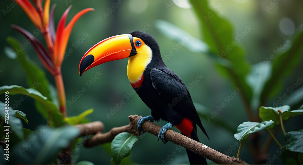 Fototapeta premium toucan on a branch