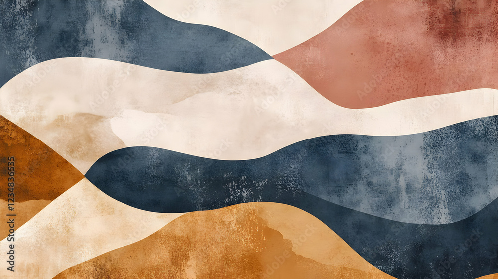 Abstract waves in warm tones creating a soothing background for design use Abstract waves in warm tones creating a soothing background for design use