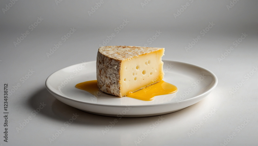 a piece of delicious cheese on the table a piece of delicious cheese on the table
