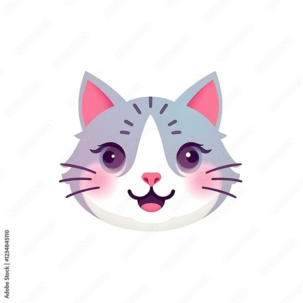 cat face isolated cat face isolated