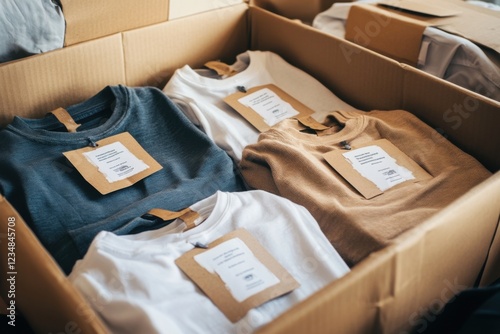 Branded Clothing in Packaging for Delivery