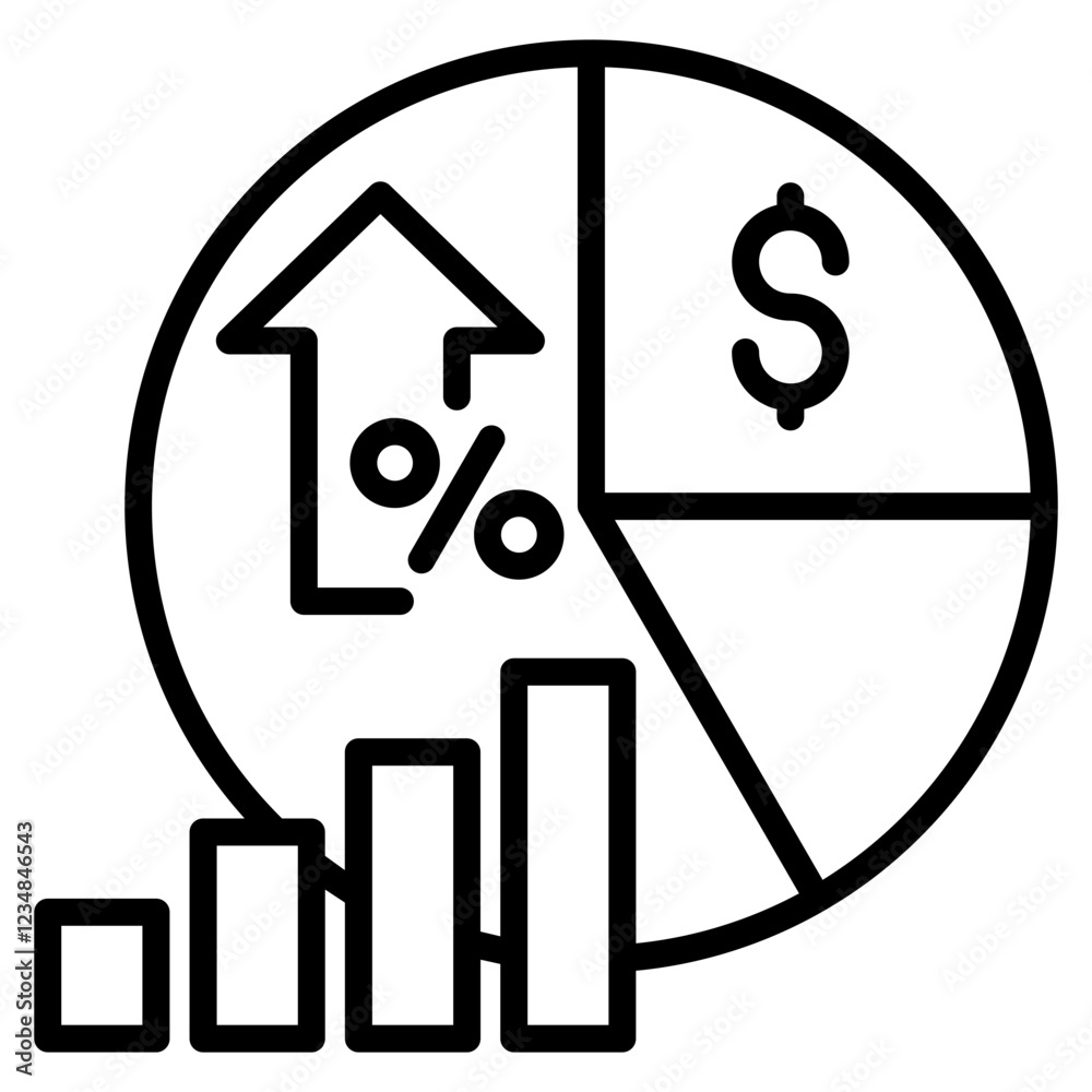 Gross Profit Margin Icon Element For Design Gross Profit Margin Icon Element For Design