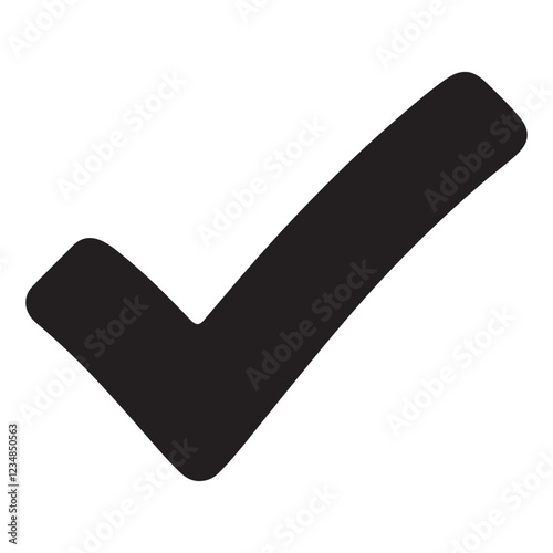 Check Mark Silhouette vector illustration