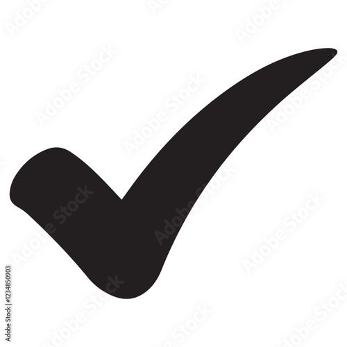 Check Mark Silhouette vector illustration