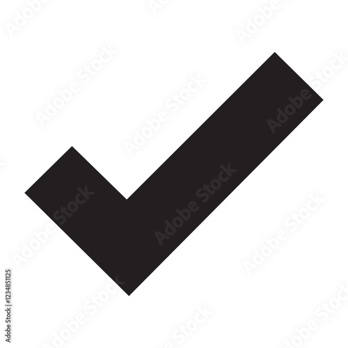 Check Mark Silhouette vector illustration