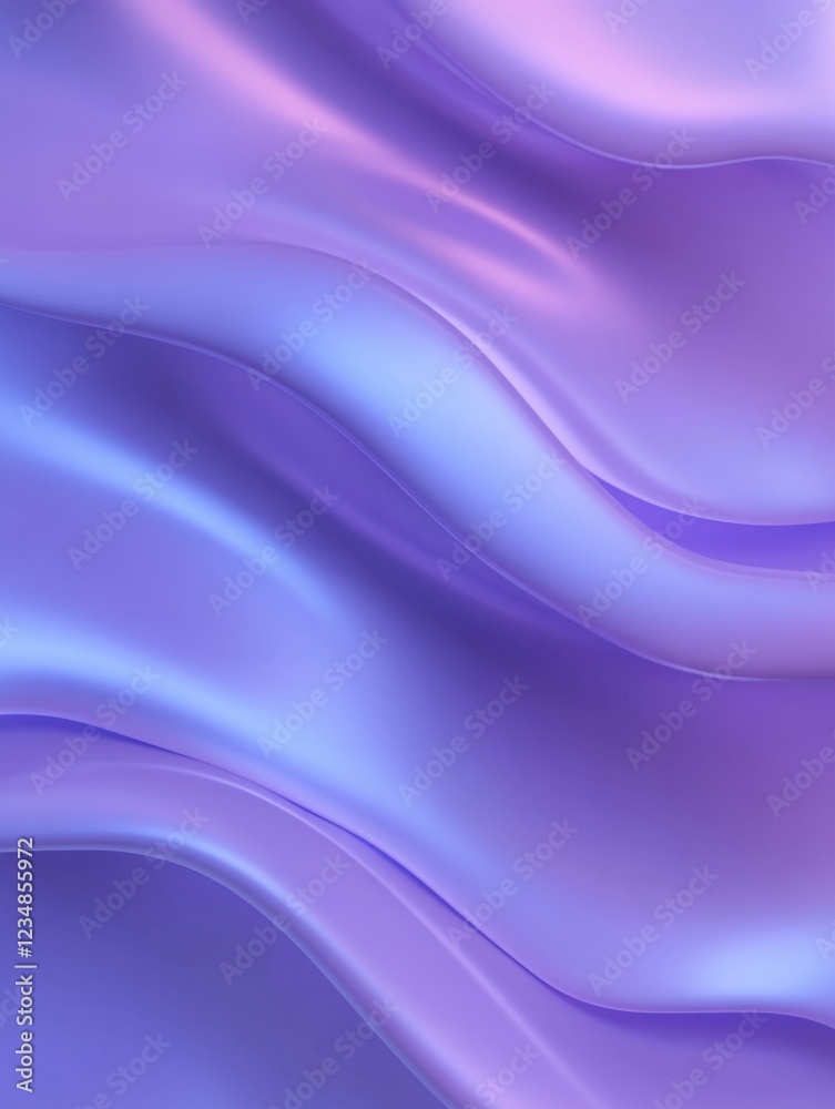 Obraz premium Abstract purple and blue flowing waves.