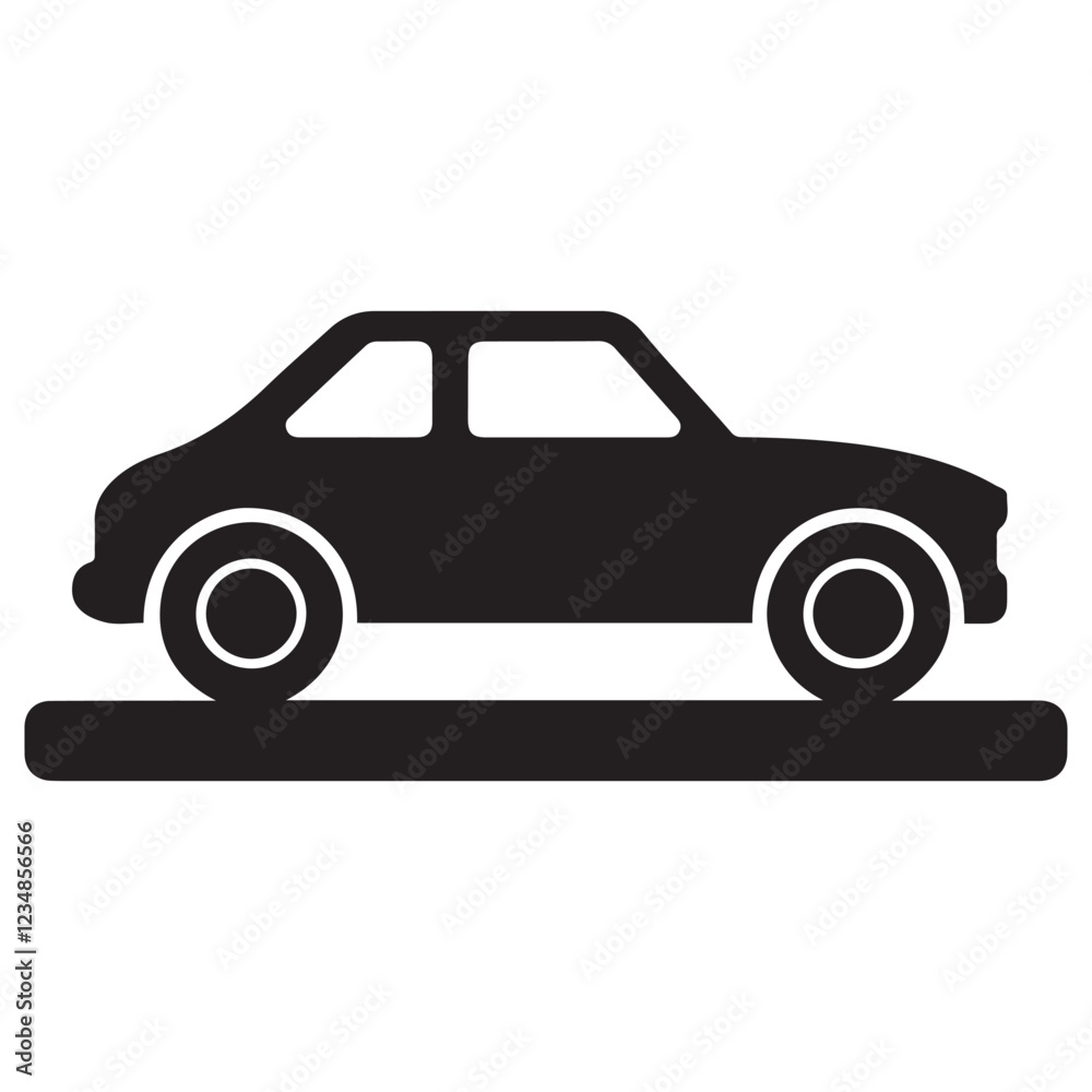 Race Car Silhouette vector illustration, Silhouette Vector Illustration