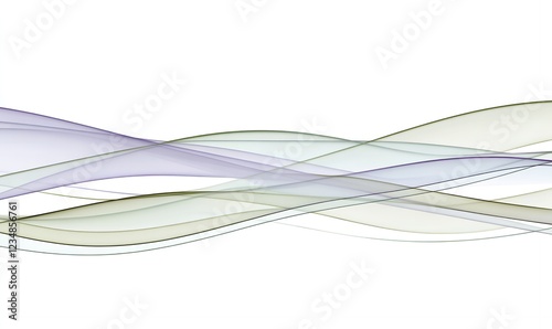 Wallpaper Mural Abstract Green and Purple Flowing Waves Elegant Swirling Design Smooth Curves Background Texture Torontodigital.ca