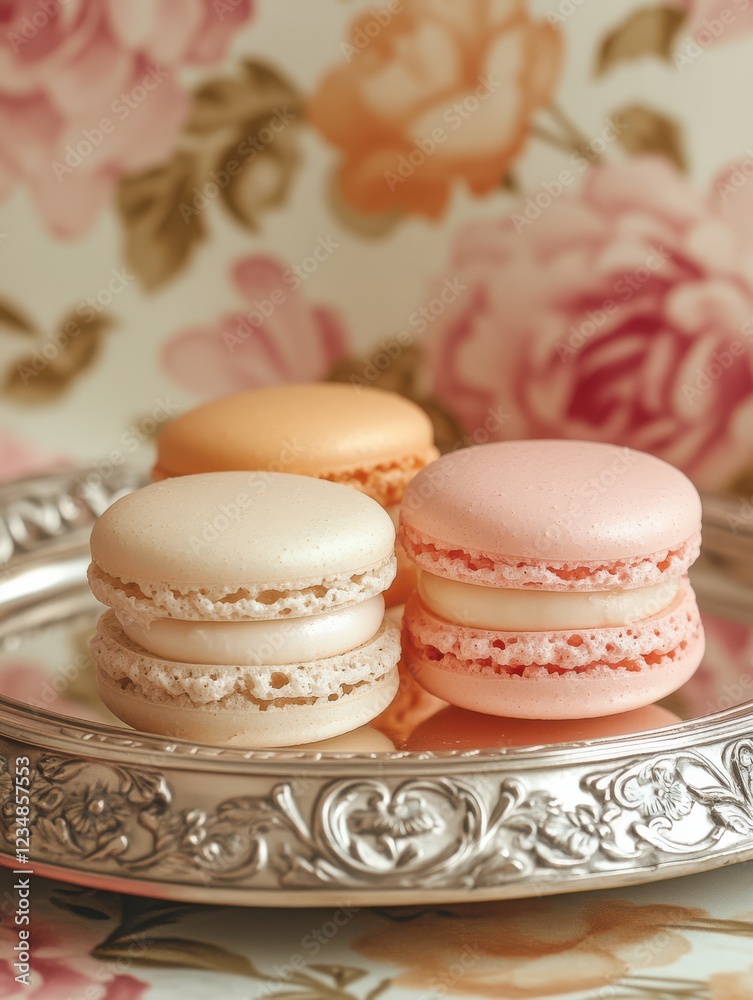 Macaron joy Sweet treats Tasty desserts delicious macarons pastel tones in tea time Macaron joy Sweet treats Tasty desserts delicious macarons pastel tones in tea time