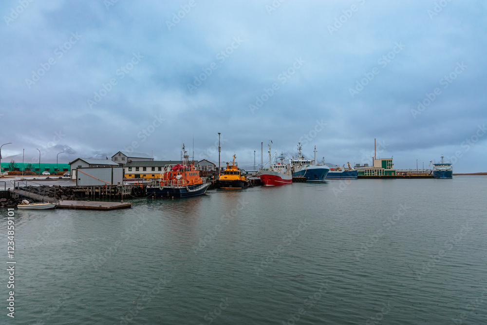 A small fishing port in Hofn in the east of Iceland.