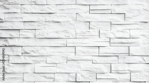 white brick wall background AI generative 